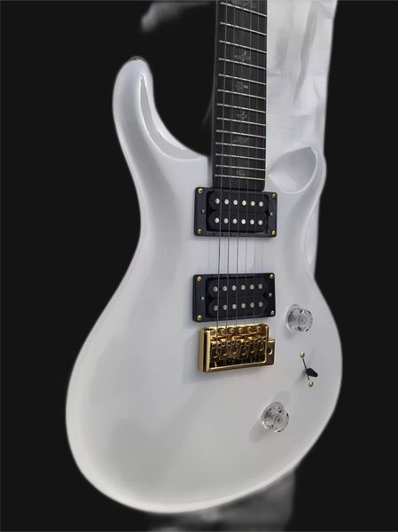 white 6-string prs electric guitar shipping 24 inlaid bird gold hardware ing
white 6-string prs electric guitar shipping 24 inlaid bird gold hardware ing