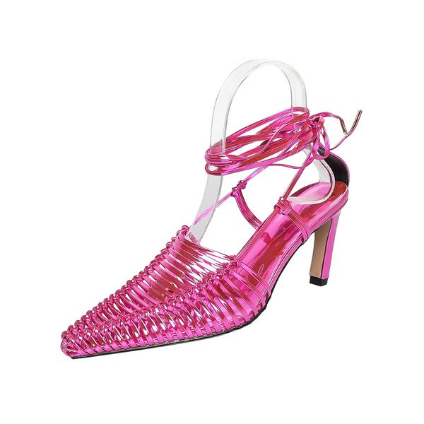 2023 women ladies genuine real leather med heels sandals summer pionted toe weave knit plait wedding dress gladiator cross-tied lace-up shoe, Black
2023 women ladies genuine real leather med heels sandals summer pionted toe weave knit plait wedding dress gladiator cross-tied lace-up shoe, Black
