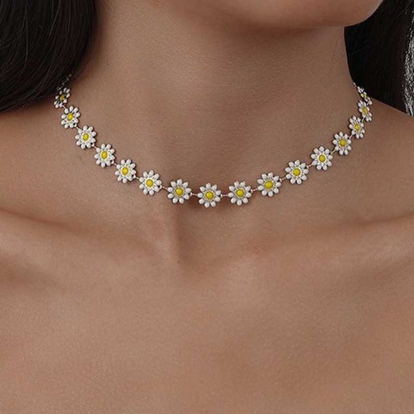 strands flower daisy clavicle chain necklace for women girls korean style sweet short choker statement wedding bridal jewelry neck 230613, Black
strands flower daisy clavicle chain necklace for women girls korean style sweet short choker statement wedding bridal jewelry neck 230613, Black