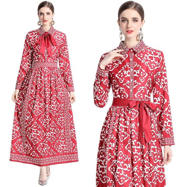 women's designer print red maxi dress 2023 long sleeve vacation polo neck button front slim party lace up bow casual ruched dresses bal, Black;gray
women's designer print red maxi dress 2023 long sleeve vacation polo neck button front slim party lace up bow casual ruched dresses bal, Black;gray