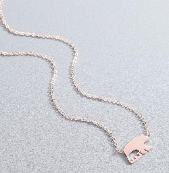 necklace women stainless steel simple polar bear choker chain necklace steel fashion rose gold boho jewelry on the neck6585281, Silver
necklace women stainless steel simple polar bear choker chain necklace steel fashion rose gold boho jewelry on the neck6585281, Silver