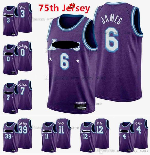 printed new city purple basketball jersey 10 deandre 5 talen horton-tucker wayne ellington trevor ariza kent bazemore malik monk austin reav, Black;red