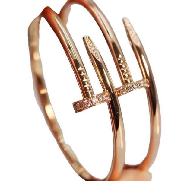 original boutique nail bracelet classic rose gold colorless couple fashion light luxury gift gifts for men and women zfq2, Black
original boutique nail bracelet classic rose gold colorless couple fashion light luxury gift gifts for men and women zfq2, Black