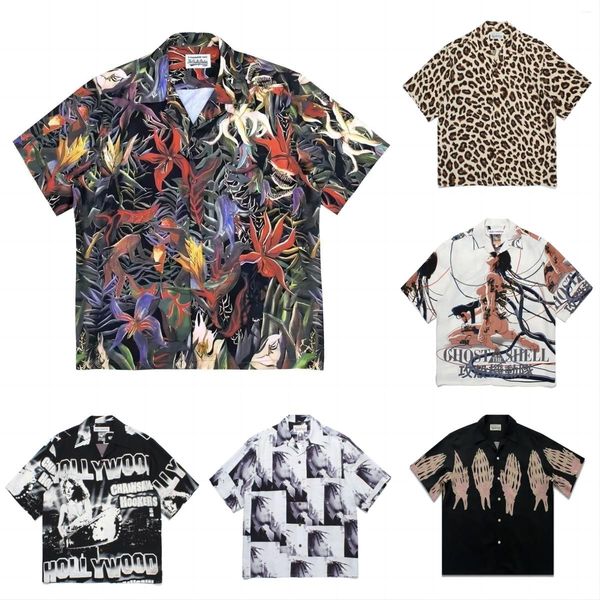 23summer trendy mens womens outdoor mens tshirts 23ssblack purple wacko maria gentlemen women ghost hand printing hawaiian shirt, White;black
23summer trendy mens womens outdoor mens tshirts 23ssblack purple wacko maria gentlemen women ghost hand printing hawaiian shirt, White;black