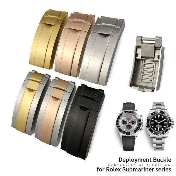 9mm x 16mm stainless steel deployment buckle glide lock clasp for role rlx sub watch bracelet rubber leather strap watchband button, Black;brown
9mm x 16mm stainless steel deployment buckle glide lock clasp for role rlx sub watch bracelet rubber leather strap watchband button, Black;brown