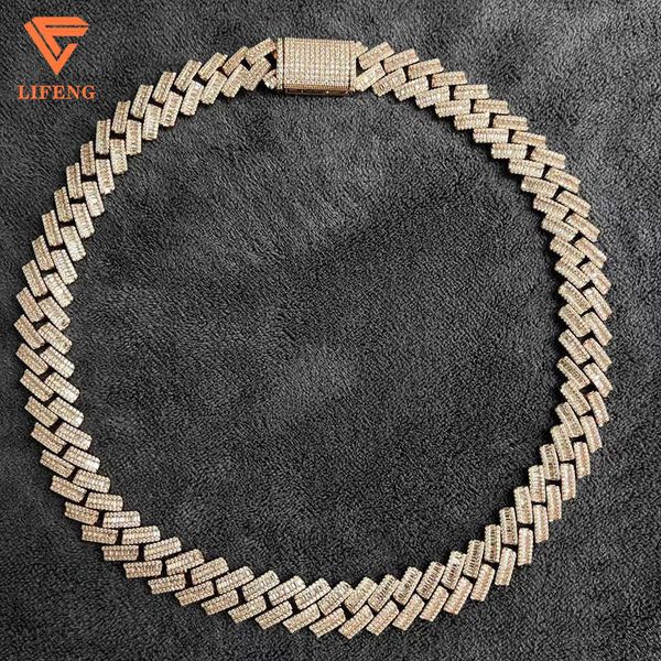 15mm mens moissanite cuban necklace iced out link chain hip hop rapper jewelry, Silver
15mm mens moissanite cuban necklace iced out link chain hip hop rapper jewelry, Silver