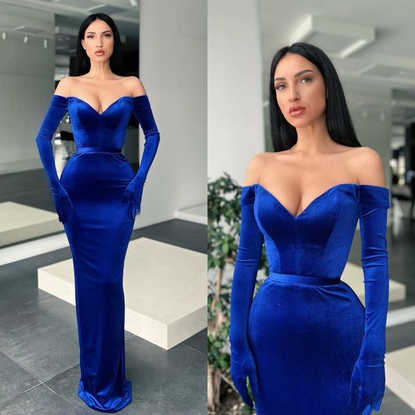 blue prom dresses off shoulder long sleeves velvet party evening gowns pleats semi formal red carpet long special occasion dress, Black
blue prom dresses off shoulder long sleeves velvet party evening gowns pleats semi formal red carpet long special occasion dress, Black