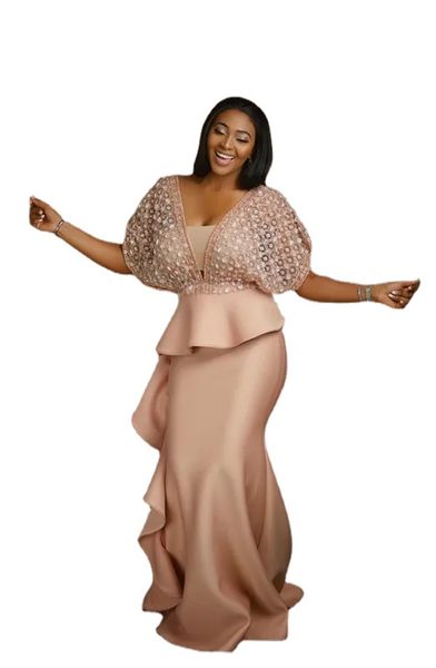 pearl pink evening wear dresse african saudi arabia lace for women formal dress sheath half sleeve prom gowns celebrity robe de so6982754, Black;red
pearl pink evening wear dresse african saudi arabia lace for women formal dress sheath half sleeve prom gowns celebrity robe de so6982754, Black;red