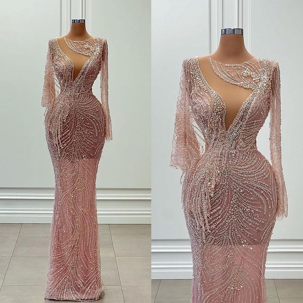 gorgeous mermaid prom dresses jewel tulle sleeves shining applicants tassels beads hollow floor length custom made plus size party dress ves, Black
gorgeous mermaid prom dresses jewel tulle sleeves shining applicants tassels beads hollow floor length custom made plus size party dress ves, Black