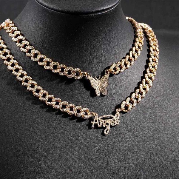 pendant necklaces iced out rhinestone angel butterfly cuban choker necklace for women metal crystal link chain hip hop punk jewelry 230613, Silver
pendant necklaces iced out rhinestone angel butterfly cuban choker necklace for women metal crystal link chain hip hop punk jewelry 230613, Silver