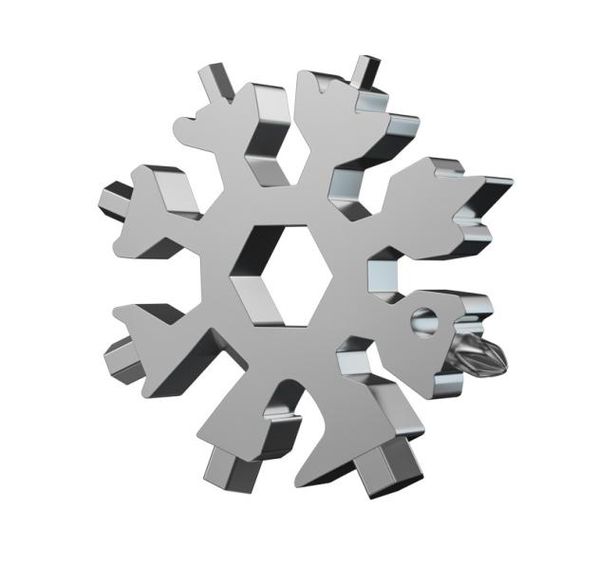 18 in 1 multifunctional snowflake wrench camp key ring keychain survival bottle opener multipurpose portable screwdriver outdoor 6494036, Silver
18 in 1 multifunctional snowflake wrench camp key ring keychain survival bottle opener multipurpose portable screwdriver outdoor 6494036, Silver