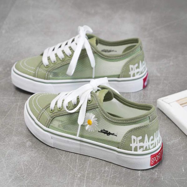 2022 new womens canvas sneakers korean fashion schoolgirl all-match lace mesh shoes small daisy embroidery zapatillas mujer, Black
2022 new womens canvas sneakers korean fashion schoolgirl all-match lace mesh shoes small daisy embroidery zapatillas mujer, Black