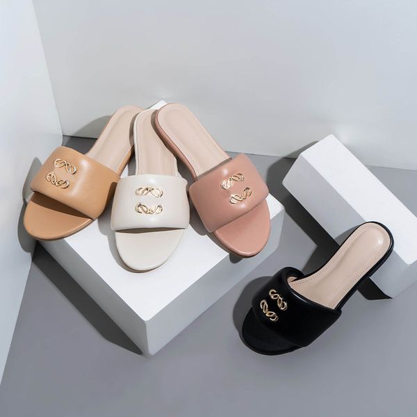 designer classic women slippers sheepskin anagram luxury leather rubber padded flat metal buckle slippers lady cute slides holiday fashion b, Black
designer classic women slippers sheepskin anagram luxury leather rubber padded flat metal buckle slippers lady cute slides holiday fashion b, Black