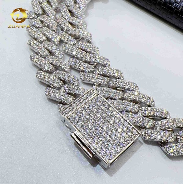 12mm hand setting 2rows vvs moissanite cuban link chain custom hip hop jewelry 925 silver fashion necklace
12mm hand setting 2rows vvs moissanite cuban link chain custom hip hop jewelry 925 silver fashion necklace