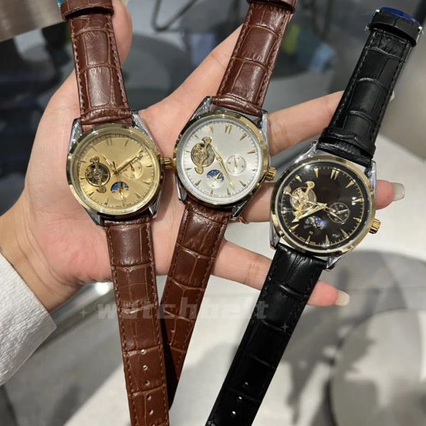 designer watch fully automatic mechanical watch mens watches watches flywheel cowhide strap multifunctional watch man elite business brand w, Slivery;brown
designer watch fully automatic mechanical watch mens watches watches flywheel cowhide strap multifunctional watch man elite business brand w, Slivery;brown
