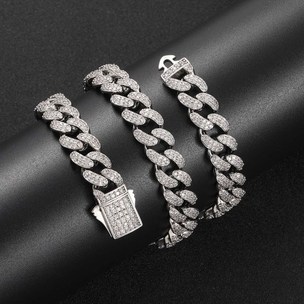 hip hop hipster rapper moissanite cuban chain bling diamond 12mm 16-24inch full diamond gold plated necklace for men women fashion jewelry w, Silver
hip hop hipster rapper moissanite cuban chain bling diamond 12mm 16-24inch full diamond gold plated necklace for men women fashion jewelry w, Silver