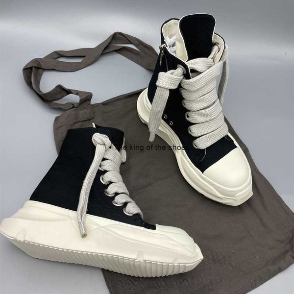 2023 luxury rick designer ro boots shoes owens original canvas shoes thick sole jumbo shoeslace drk women sports shoes s male sneakers shd, Black
2023 luxury rick designer ro boots shoes owens original canvas shoes thick sole jumbo shoeslace drk women sports shoes s male sneakers shd, Black