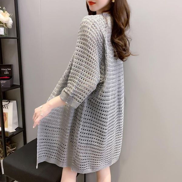 sweaters long women hollow out knitted cardigan summer long sleeve thin mesh open stitch casual female vneck crochet blouse ladies shirt, White;black
sweaters long women hollow out knitted cardigan summer long sleeve thin mesh open stitch casual female vneck crochet blouse ladies shirt, White;black
