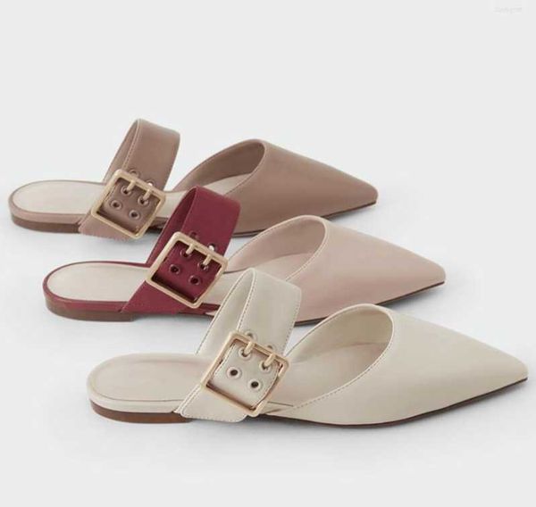 dress shoes 2023 women elegant mules closed leather casual slippers woman metal buckle high heels female pointed toe, Black
dress shoes 2023 women elegant mules closed leather casual slippers woman metal buckle high heels female pointed toe, Black