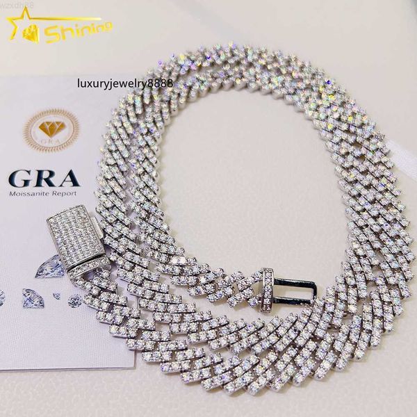hip hop jewelry 13mm cuban chain necklace gold plated iced out d moissanite diamond cuban link, Silver
hip hop jewelry 13mm cuban chain necklace gold plated iced out d moissanite diamond cuban link, Silver