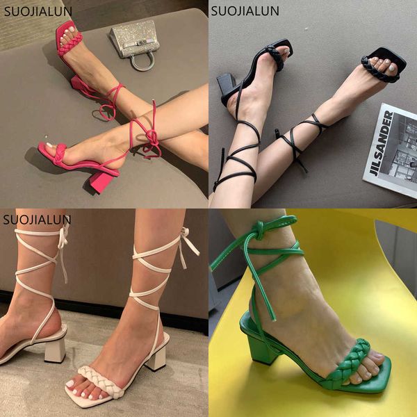 summer sandals new fashion women weave square high heel lace up gladiator shoes narrow band back strap sandal zapatos mujer 230511, Black
summer sandals new fashion women weave square high heel lace up gladiator shoes narrow band back strap sandal zapatos mujer 230511, Black