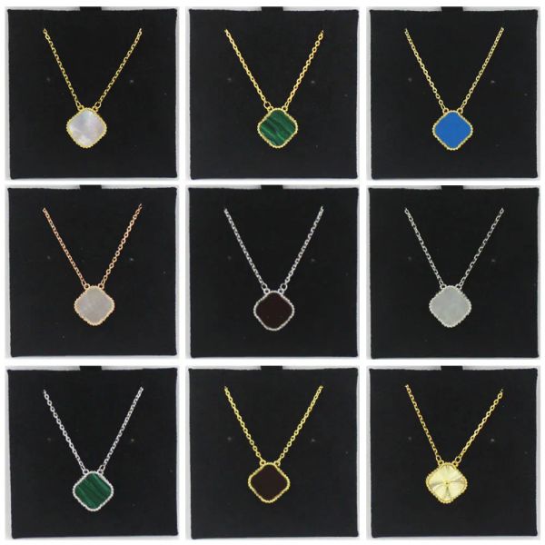 clover necklace 15mm fashion classic 4/4 leaf clover necklace pendant mother of pearl stainless steel 18k plated ladies necklace women', Silver
clover necklace 15mm fashion classic 4/4 leaf clover necklace pendant mother of pearl stainless steel 18k plated ladies necklace women', Silver