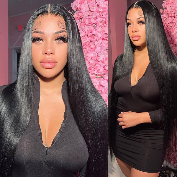 13x4 lace frontal human hair wig 13x6 hd transparent pre plucked 4x4 closure brazil 30 inch for women straight lace front wigs, Black;brown
13x4 lace frontal human hair wig 13x6 hd transparent pre plucked 4x4 closure brazil 30 inch for women straight lace front wigs, Black;brown