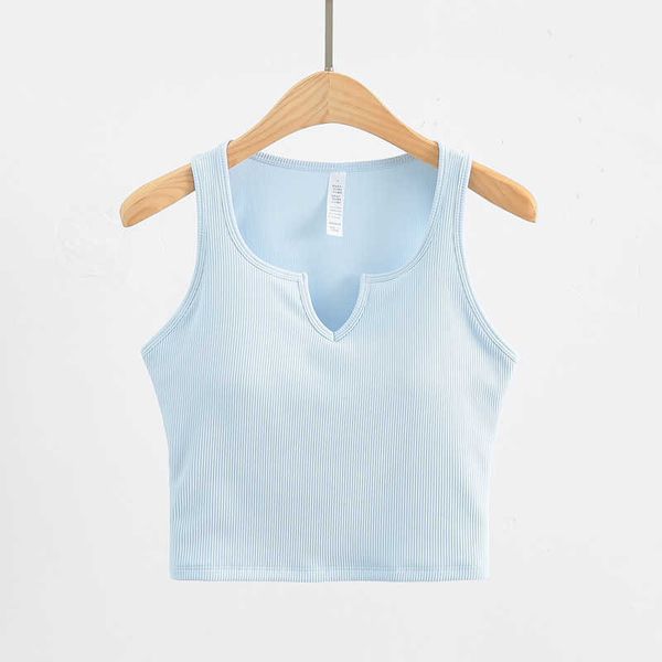 lulu sports vest women summer cropped tank ribbed deep v neck seamless medium support slim yoga shirts built-in shelf bra woman
lulu sports vest women summer cropped tank ribbed deep v neck seamless medium support slim yoga shirts built-in shelf bra woman