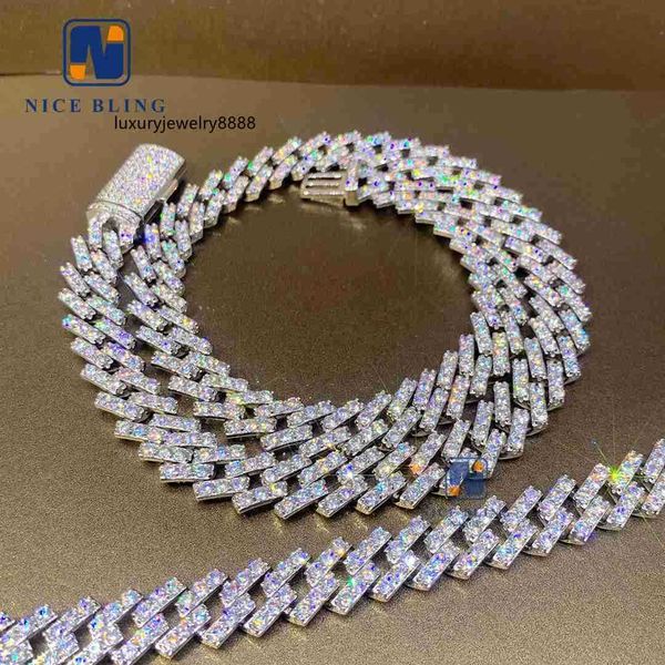 13mm full diamonds 100% 925 sterling silver cuban link pass diamond tester necklace vvs moissanite jewelry
13mm full diamonds 100% 925 sterling silver cuban link pass diamond tester necklace vvs moissanite jewelry