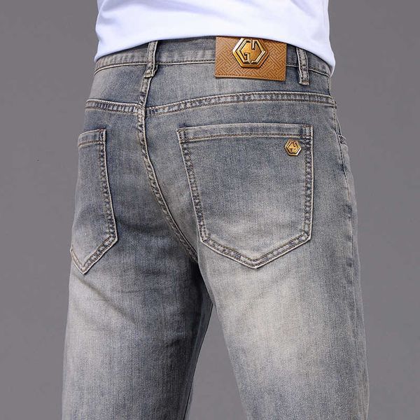 2023 jeans men's spring/summer thin fit small feet elastic casual trend korean edition high end ash pants, Blue
2023 jeans men's spring/summer thin fit small feet elastic casual trend korean edition high end ash pants, Blue