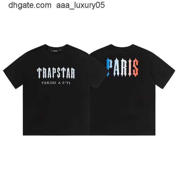 designer fashion clothing tees tshirt trapstar printed short sleeve tee letter printed short sleeve tshirt street paris loose cotton casual, White;black 
designer fashion clothing tees tshirt trapstar printed short sleeve tee letter printed short sleeve tshirt street paris loose cotton casual, White;black