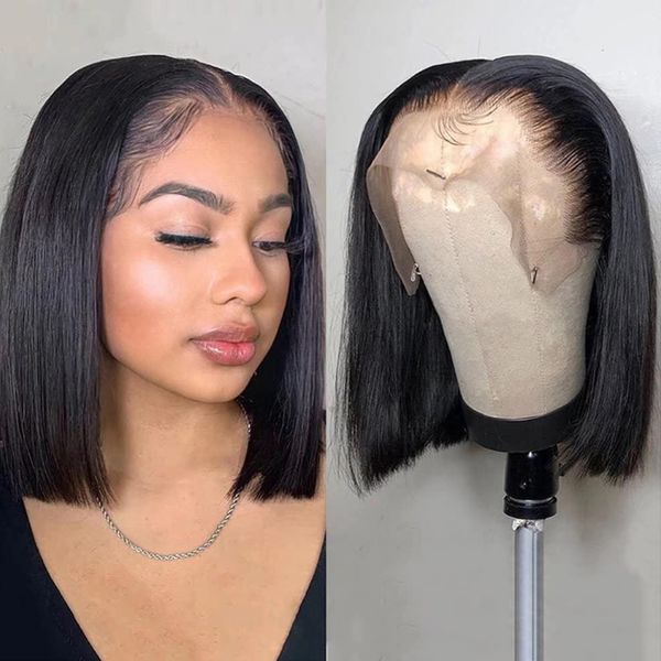 lace frontal 13x4 bone straight t part lace 100% human hair wig short bob pre plucked brazilian 4x4 closure wigs for black women, Black;brown
lace frontal 13x4 bone straight t part lace 100% human hair wig short bob pre plucked brazilian 4x4 closure wigs for black women, Black;brown