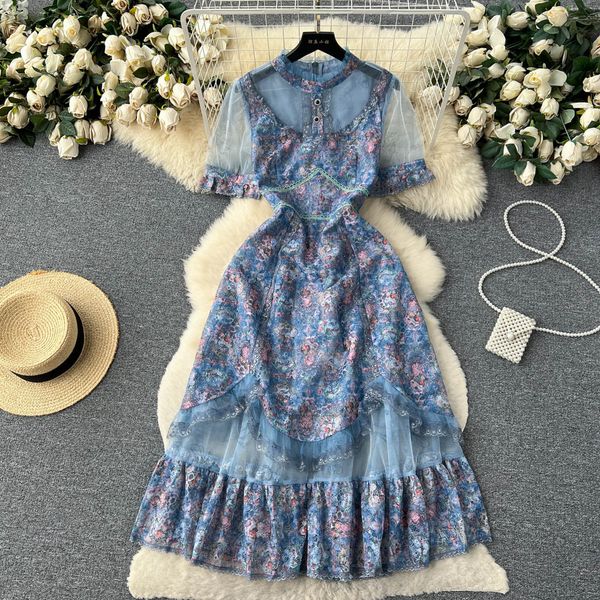 casual dresses runway fashion elegant summer midi dress women short sleeve mesh printed ruffled beach holiday slim party vestidos robe 2023, Black;gray
casual dresses runway fashion elegant summer midi dress women short sleeve mesh printed ruffled beach holiday slim party vestidos robe 2023, Black;gray