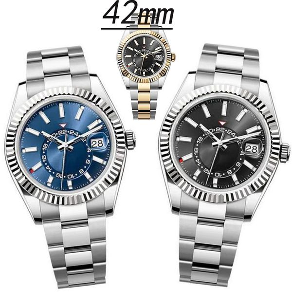Top Luxury Men s Sky Resident Automatic Sapphire business Watch Automatic Calendar 24H Function Decorative Sky Watch Stainless steel luminous fashion rubber watch, Waterproof
Top Luxury Men s Sky Resident Automatic Sapphire business Watch Automatic Calendar 24H Function Decorative Sky Watch Stainless steel luminous fashion rubber watch, Waterproof