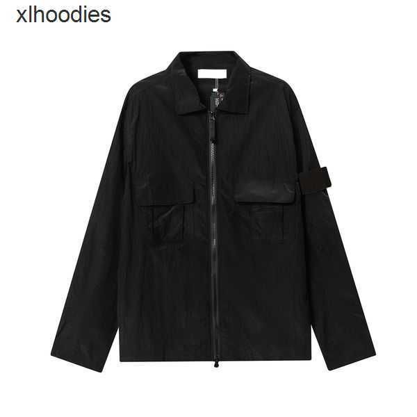 men's jackets 22ss toney spring compass badge sleeve patched stone women men pocket coat streetwear turn down collars windbreaker 09160, Black
men's jackets 22ss toney spring compass badge sleeve patched stone women men pocket coat streetwear turn down collars windbreaker 09160, Black