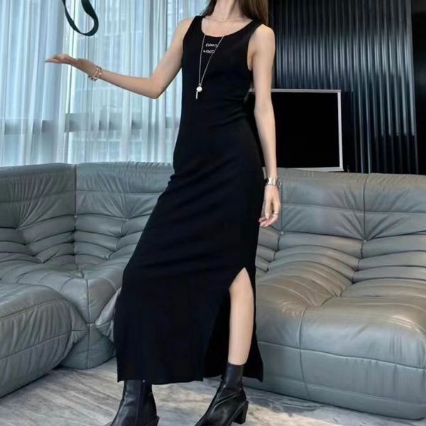 2023 designer women's dress fashion casual letter shirt slit tank long dress dresses casual luxurys clothing skirt ladies my spotify st, Black;gray
2023 designer women's dress fashion casual letter shirt slit tank long dress dresses casual luxurys clothing skirt ladies my spotify st, Black;gray