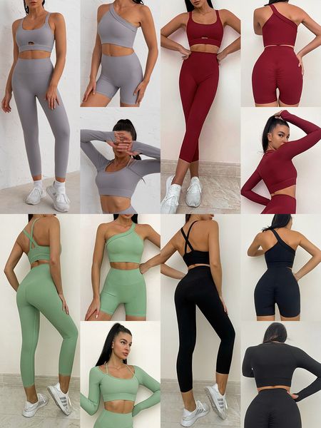 women's running fitness yoga five-piece ribbed yoga suit
women's running fitness yoga five-piece ribbed yoga suit