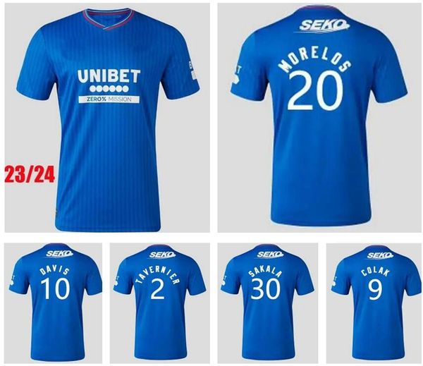 23 24 glasgow rangers soccer jerseys 2023 2024 home blue sakala kent tavernier morelos colak hogan football shirt men kids kit fans player v, Black;yellow
23 24 glasgow rangers soccer jerseys 2023 2024 home blue sakala kent tavernier morelos colak hogan football shirt men kids kit fans player v, Black;yellow