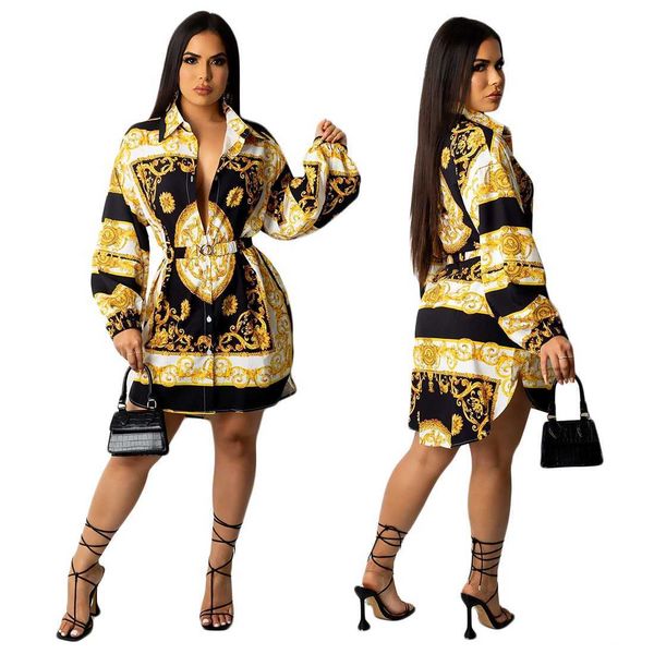 dresses print shirt dress women fashion lapel neck long sleeved mini with waistband ship, Black;gray
dresses print shirt dress women fashion lapel neck long sleeved mini with waistband ship, Black;gray