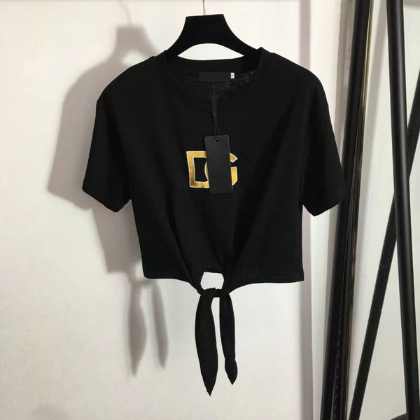 2023 summer casual tshirt designer clothes women letter t shirt short sleeve chest embroidery tie short waist short sleeve t-shirt white bla
2023 summer casual tshirt designer clothes women letter t shirt short sleeve chest embroidery tie short waist short sleeve t-shirt white bla