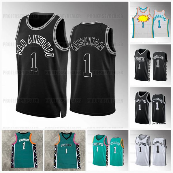 1 victor wembanyama san antonio''spurs''2022-23 basketball jersey keldon 3 johnso jakob 25 poltl devin 24 vassell tre 33, Black;red
1 victor wembanyama san antonio''spurs''2022-23 basketball jersey keldon 3 johnso jakob 25 poltl devin 24 vassell tre 33, Black;red