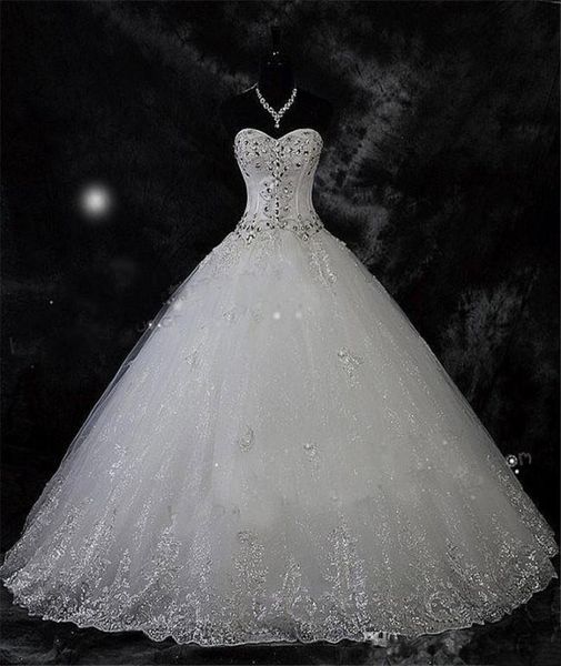 sparkling beading crystal ball gown wedding dresses lace rhinestone plus size robe de mariage bridal vestido de novia8456539, White
sparkling beading crystal ball gown wedding dresses lace rhinestone plus size robe de mariage bridal vestido de novia8456539, White