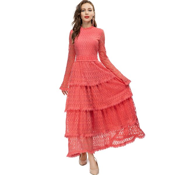 women's runway dresses stand collar long flare sleeves embroidery lace tiered ruffles elegant fashion prom gown, Black
women's runway dresses stand collar long flare sleeves embroidery lace tiered ruffles elegant fashion prom gown, Black