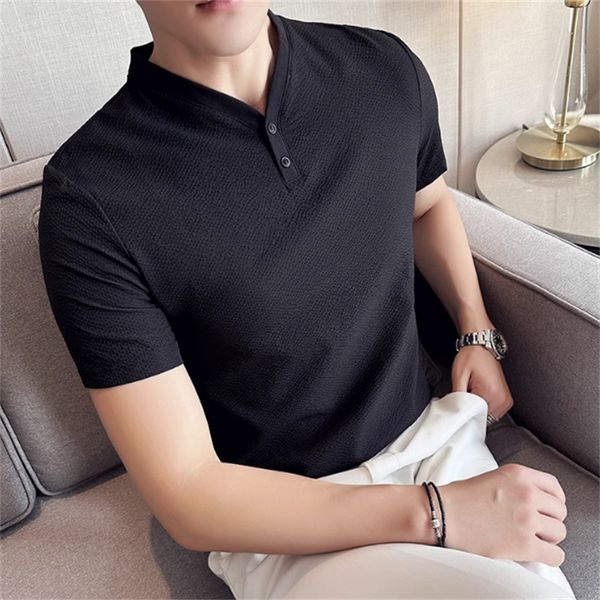summer waffle elasticity ice silk breathable t-shirt 2023 men v neck casual short sleeved solid color tees streetwear 3xl-m, White;black
summer waffle elasticity ice silk breathable t-shirt 2023 men v neck casual short sleeved solid color tees streetwear 3xl-m, White;black