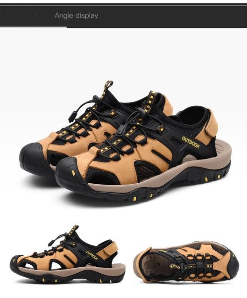 genuine leather designer men sandals big size shoes summer beach sandals slippers gentle luxury designer shoes fashion trainers with size 38, Black
genuine leather designer men sandals big size shoes summer beach sandals slippers gentle luxury designer shoes fashion trainers with size 38, Black