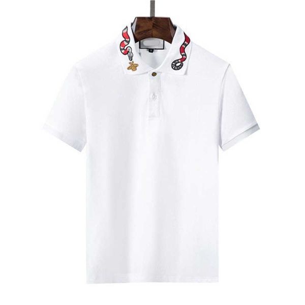 

mens stylist polo shirts luxury italian men's polos designer clothing short sleeves fashion summer t-shirts asian size m-3xl 4uab jw0i, White;black