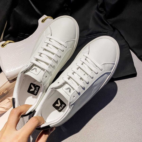 veja little white shoes women's genuine leather 2023 spring/summer new versatile fashion layer cowhide single shoes casual women's, Black
veja little white shoes women's genuine leather 2023 spring/summer new versatile fashion layer cowhide single shoes casual women's, Black