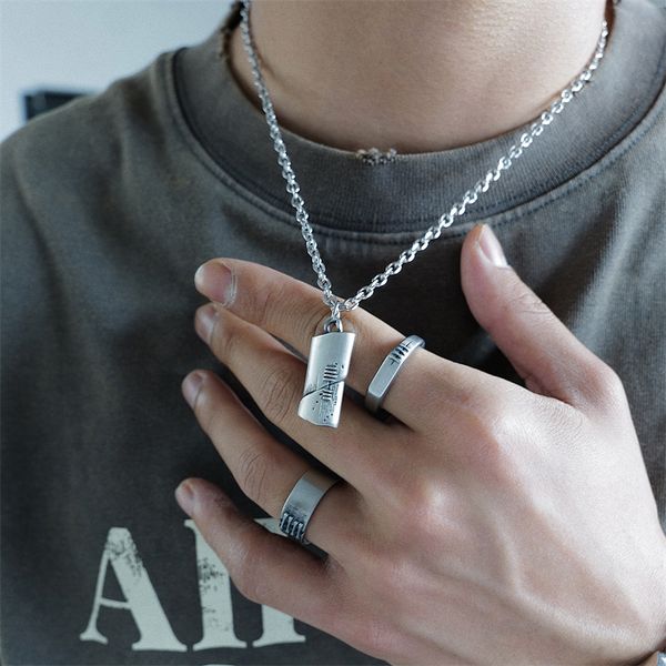 cement gray crack pendant necklace niche design for men's simple ins all-match hip-hop high-end choker trendy charm jewelry, Silver
cement gray crack pendant necklace niche design for men's simple ins all-match hip-hop high-end choker trendy charm jewelry, Silver