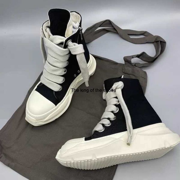 2023 luxury rick designer ro boots shoes owens original canvas shoes thick sole jumbo shoeslace drk women sports shoes s male sneakers shd u, Black
2023 luxury rick designer ro boots shoes owens original canvas shoes thick sole jumbo shoeslace drk women sports shoes s male sneakers shd u, Black