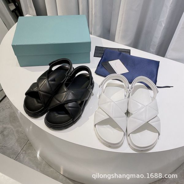 high-end quality 2023 new leather cross-strap muffin thick-soled sandals casual roman shoes beach shoes, Black
high-end quality 2023 new leather cross-strap muffin thick-soled sandals casual roman shoes beach shoes, Black